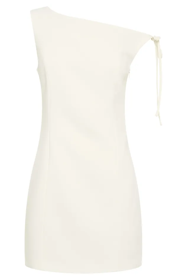 Women Meshki Dresses Baker Suiting Off Shoulder Dress 8211 Ivory