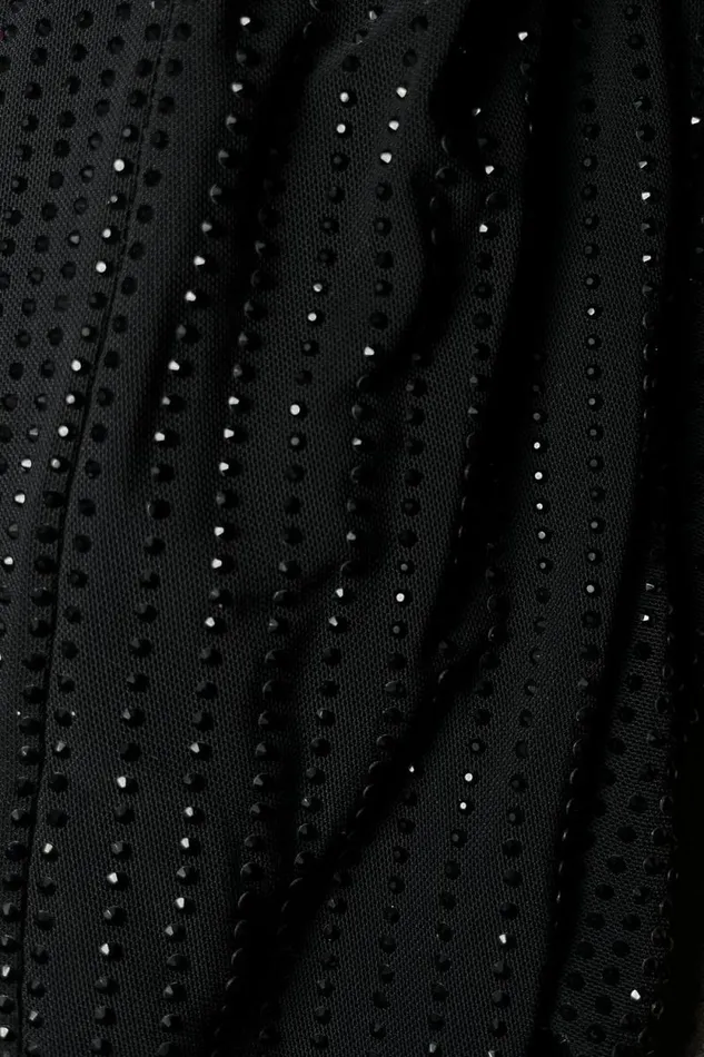 Women Meshki Dresses Emeraude Diamante Ruched Midi Dress 8211 Black