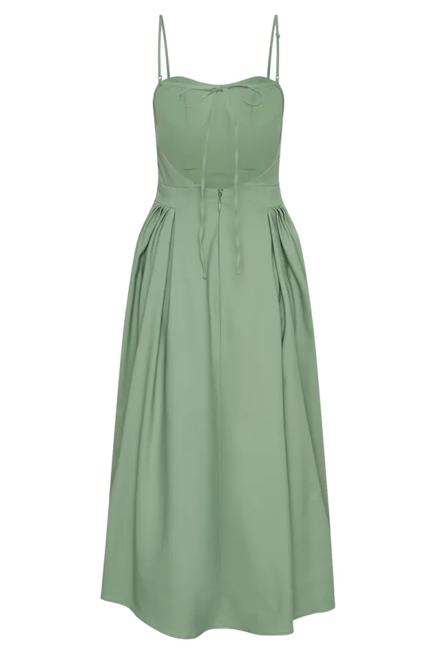 Women Meshki Dresses Rebecca Cotton Midi Dress 8211 Basil