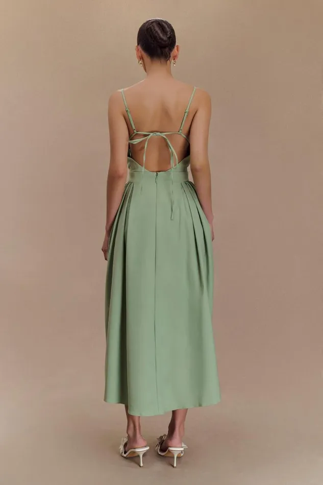 Women Meshki Dresses Rebecca Cotton Midi Dress 8211 Basil