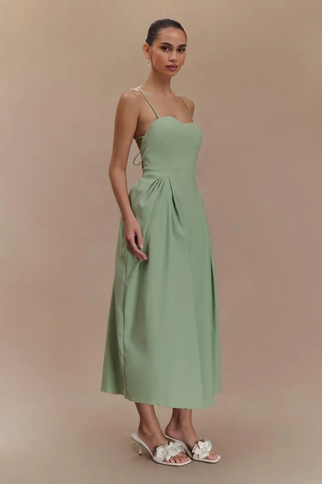 Women Meshki Dresses Rebecca Cotton Midi Dress 8211 Basil