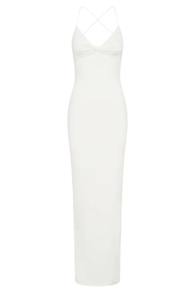 Women Meshki Dresses Sinead Twist Maxi Dress 8211 White