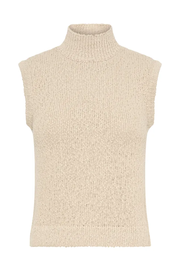 Women Meshki Tops Azalea Sleeveless Knit Top 8211 Wheat