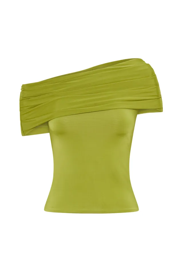 Women Meshki Tops Cassandra Off Shoulder Slinky Top 8211 Apple