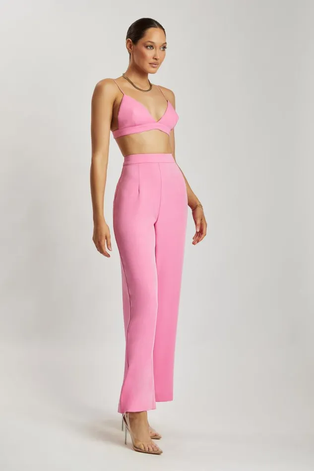Women Meshki Tops Cynthia Triangle Bralette 8211 Pink