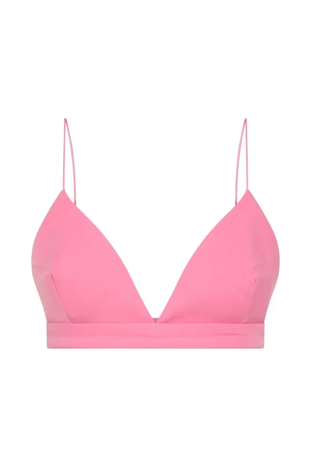 Women Meshki Tops Cynthia Triangle Bralette 8211 Pink