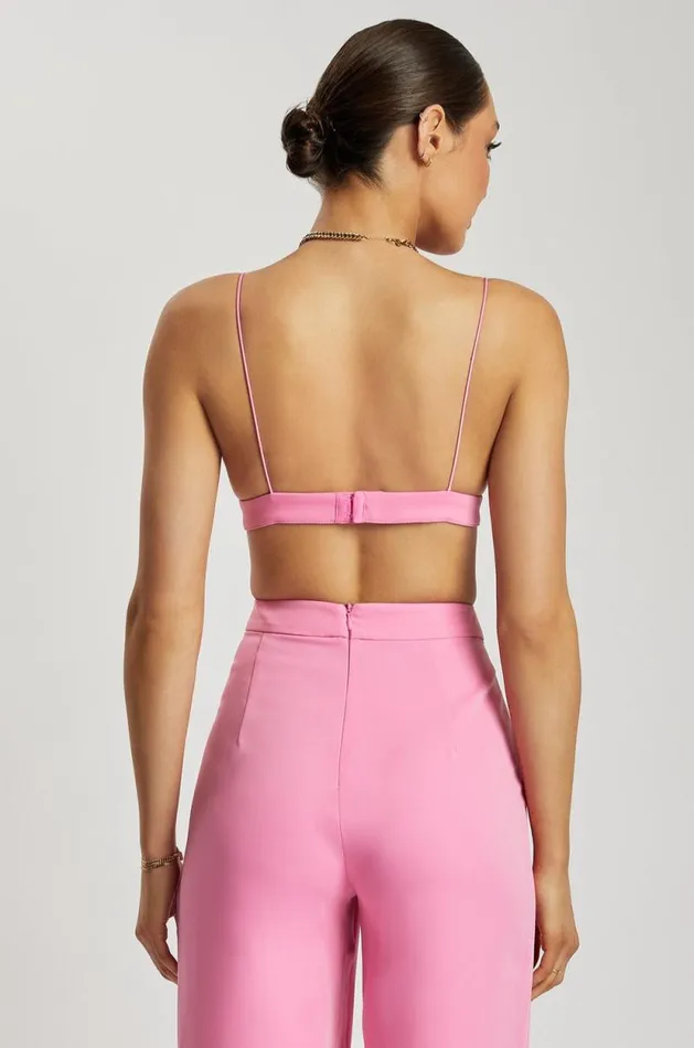 Women Meshki Tops Cynthia Triangle Bralette 8211 Pink