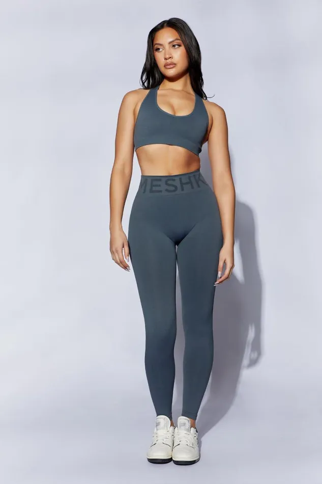 Women Meshki Tops Quinn Halter Longline Top 8211 Charcoal
