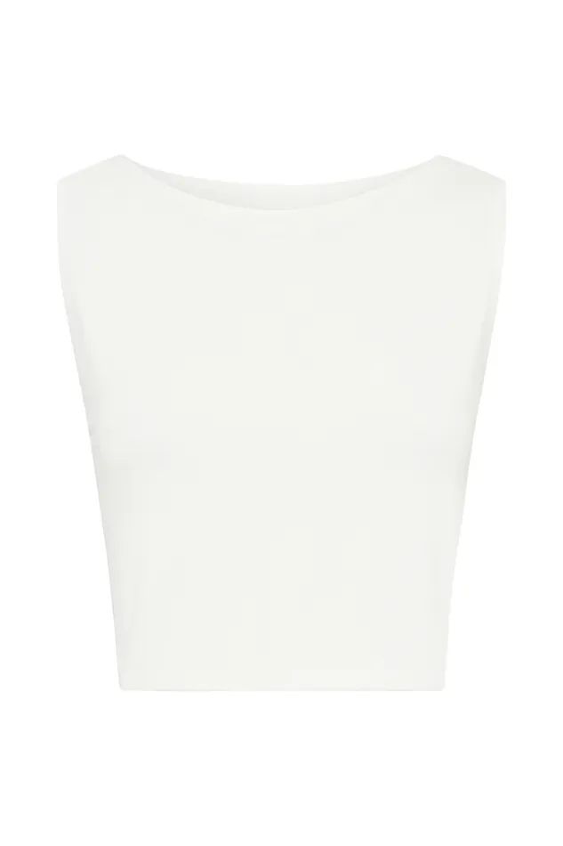 Women Meshki Tops Suri Slinky Cowl Back Top 8211 White