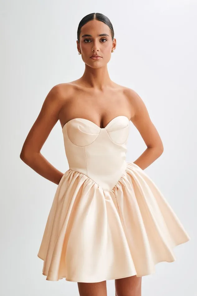 Women Meshki Two Piece Sets Hollie Structured Corset Mini Dress 8211 Gold