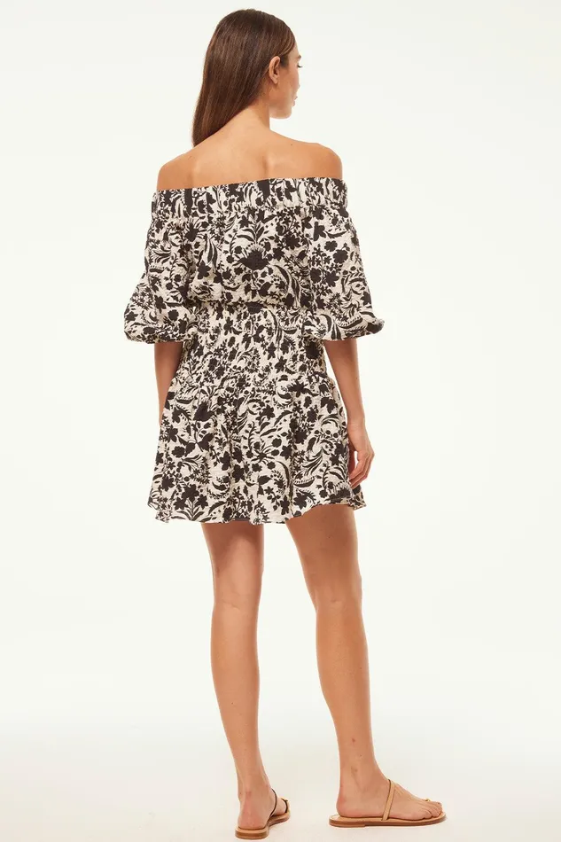 Women MISA Los Angeles Dresses MARTA DRESS Flora Negra Ditsy