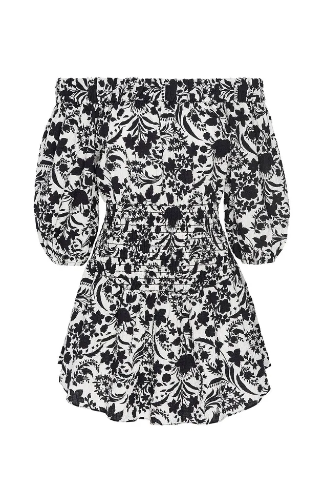 Women MISA Los Angeles Dresses MARTA DRESS Flora Negra Ditsy