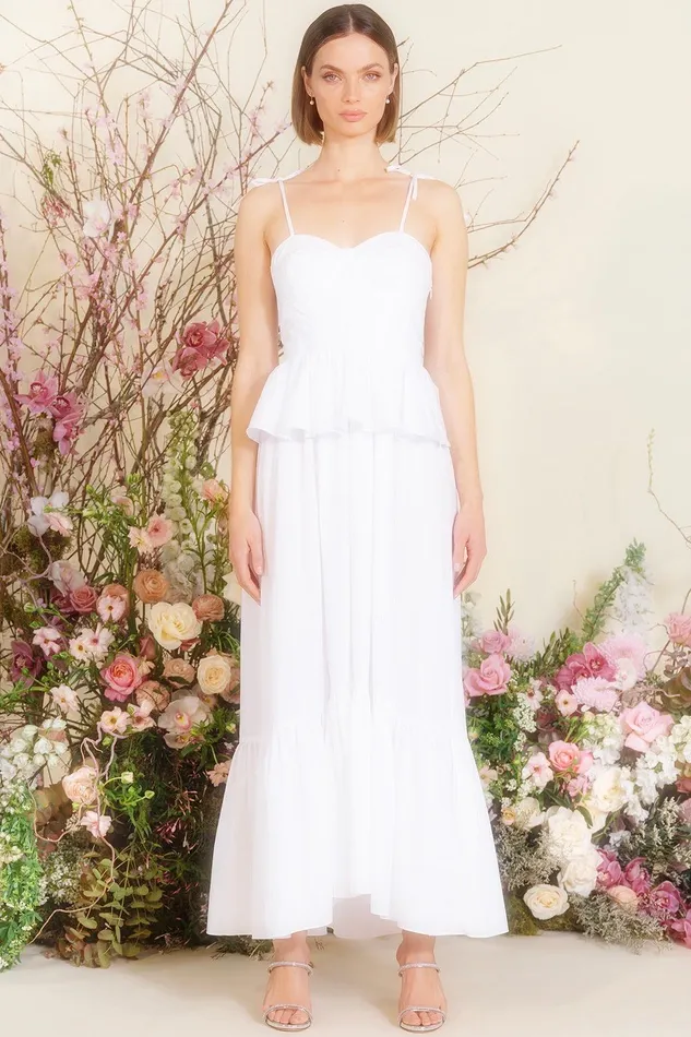 Women MISA Los Angeles Exclusives ROSIE DRESS White