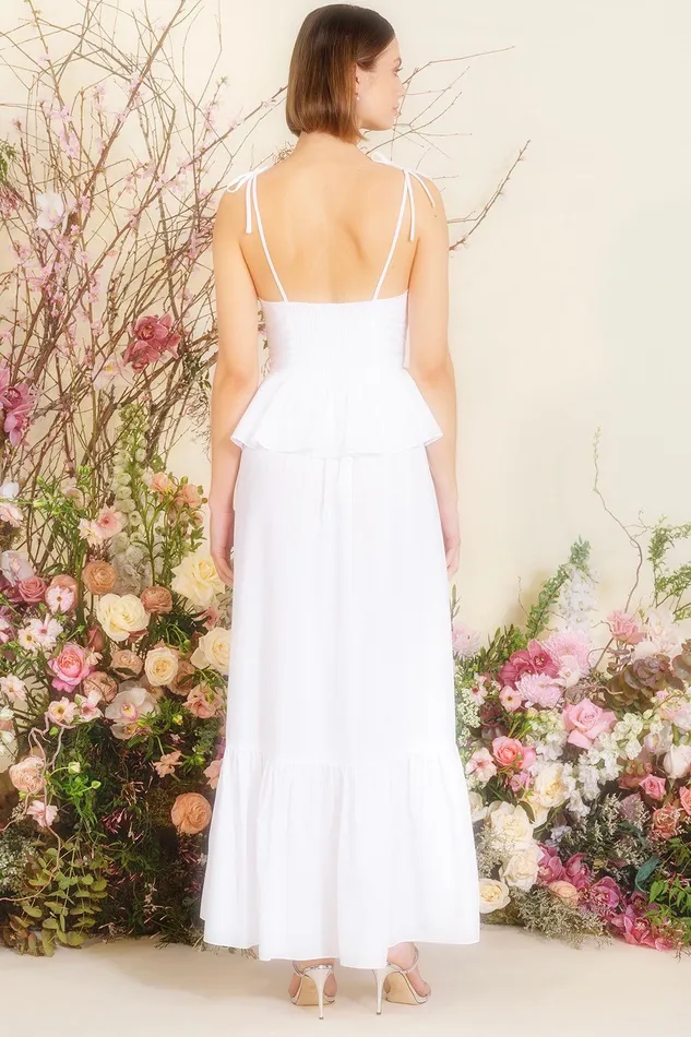 Women MISA Los Angeles Exclusives ROSIE DRESS White