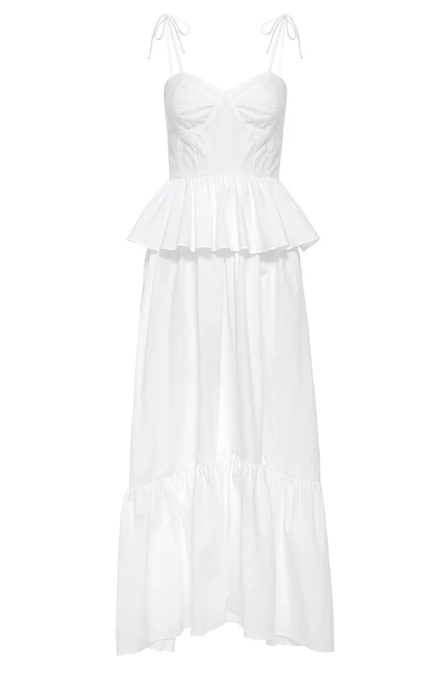 Women MISA Los Angeles Exclusives ROSIE DRESS White
