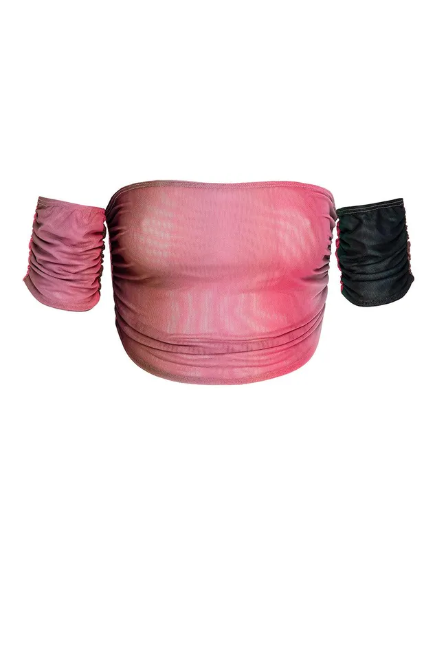 Women MISA Los Angeles Jersey and Mesh DAVINA TOP Cali Ombre