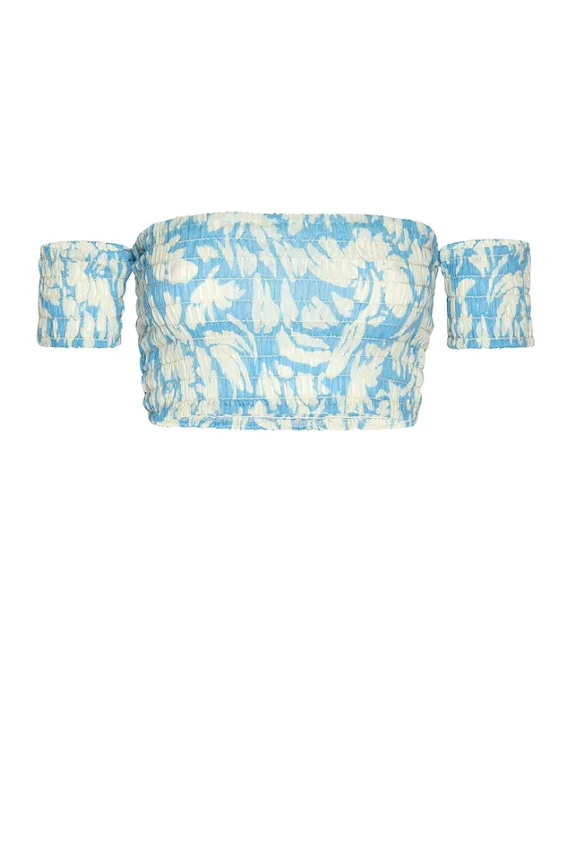 Women MISA Los Angeles Matching Sets ALBA TOP Patmos Sky
