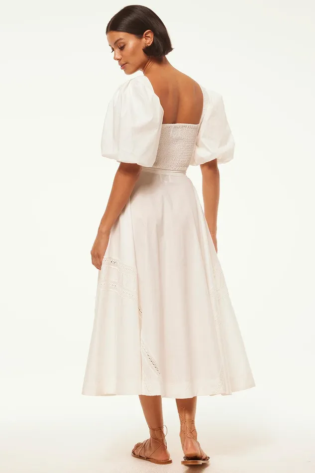 Women MISA Los Angeles Matching Sets BEATRICE SKIRT White