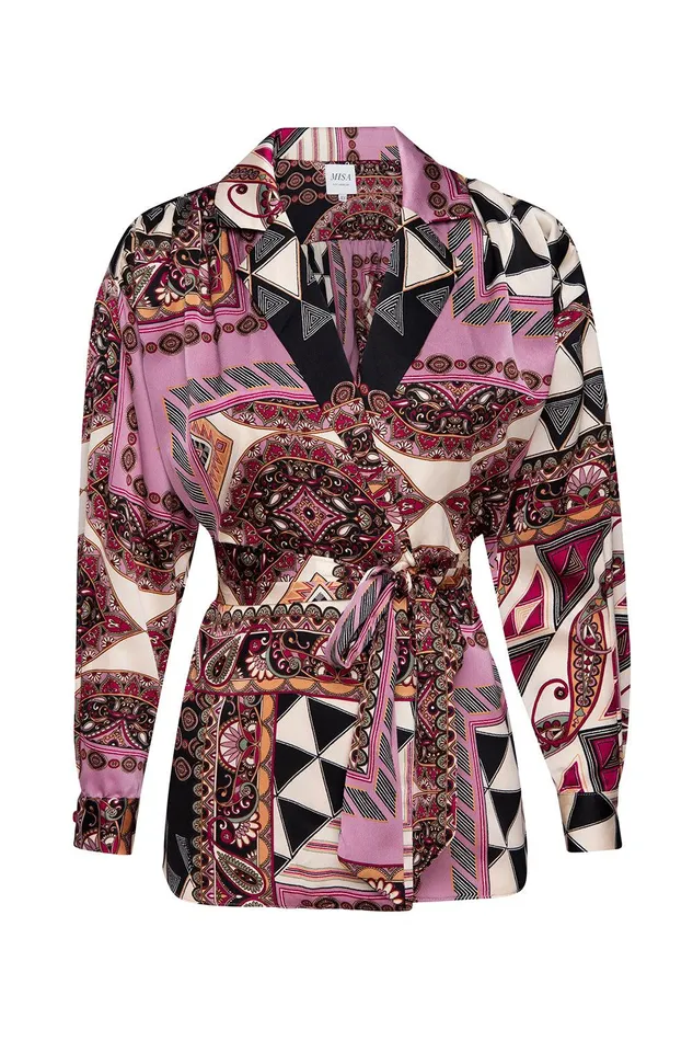 Women MISA Los Angeles Matching Sets FARAH JACKET Leonardo Patchwork