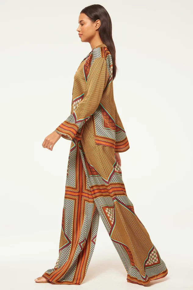 Women MISA Los Angeles Matching Sets LEMOR PANT Positano Scarf