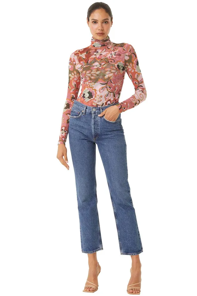 Women MISA Los Angeles Matching Sets NADJA TOP Resort Batik Mesh