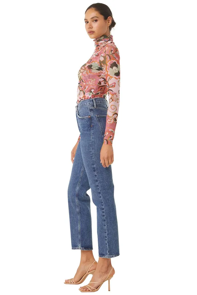 Women MISA Los Angeles Matching Sets NADJA TOP Resort Batik Mesh