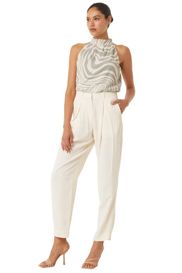 Women MISA Los Angeles Matching Sets PERRY PANT Abstract Zebra