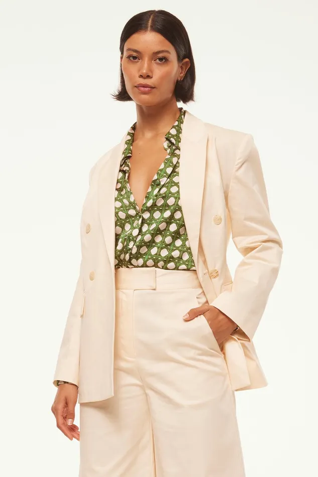 Women MISA Los Angeles Matching Sets VIVA BLAZER Parchment