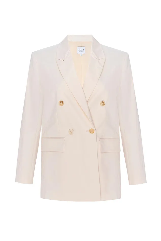 Women MISA Los Angeles Matching Sets VIVA BLAZER Parchment