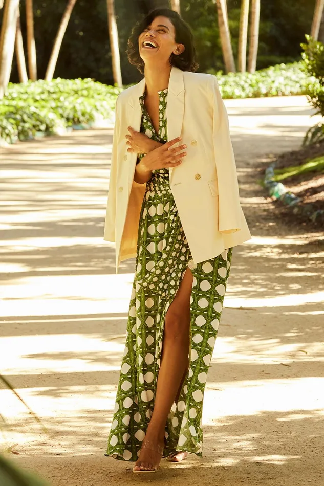 Women MISA Los Angeles Matching Sets VIVA BLAZER Parchment
