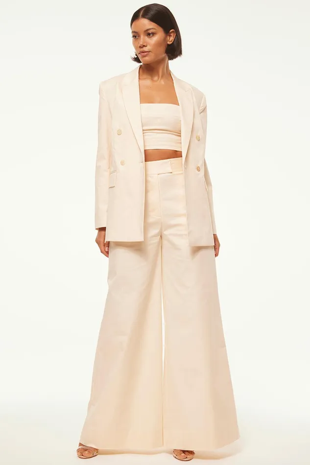 Women MISA Los Angeles Matching Sets VIVA BLAZER Parchment