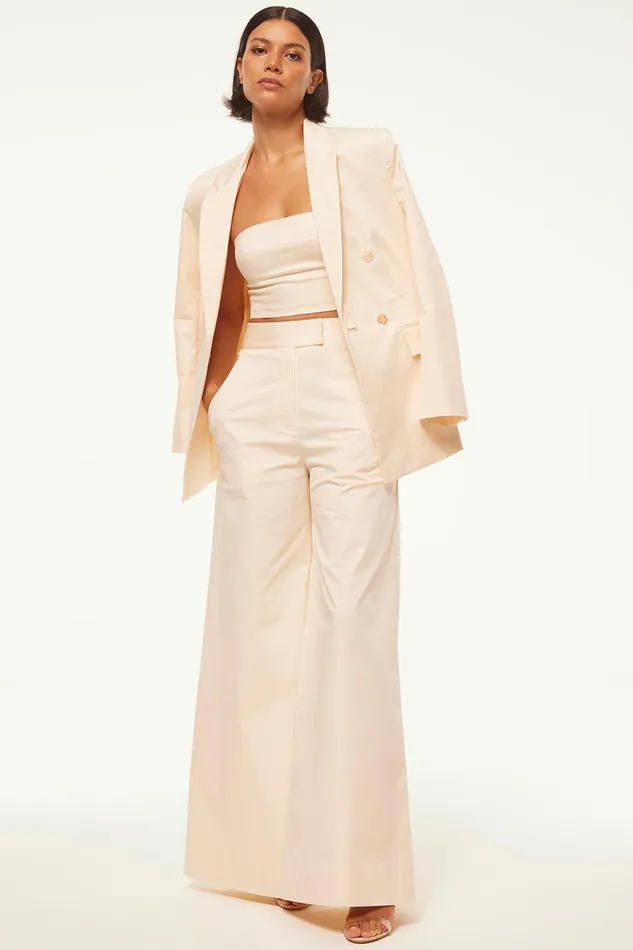 Women MISA Los Angeles Matching Sets VIVA BLAZER Parchment