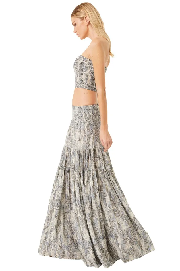 Women MISA Los Angeles Skirts and Shorts BAR SKIRT Spring Python