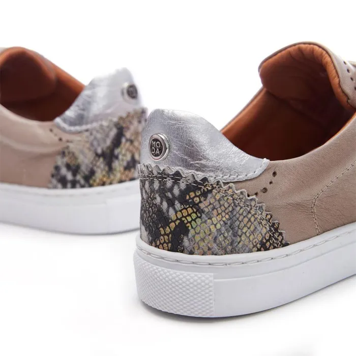 Women Moda In Pelle Casual Trainers Anatoli Stone Leather