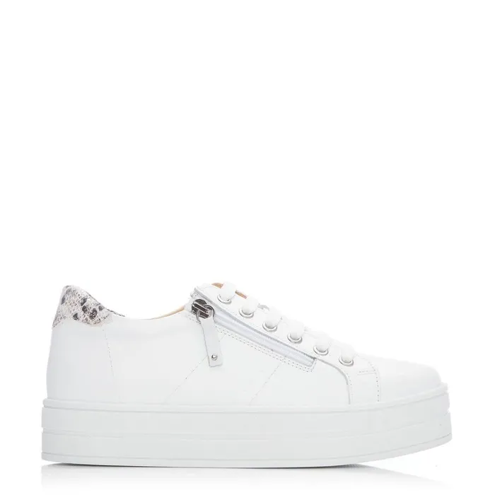 Women Moda In Pelle Chunky Trainers Bsoleful BGlazie White 8211 Snake Leather Women Moda In Pelle Chunky Trainers Bsoleful BGlazie White 8211 Snake Leather