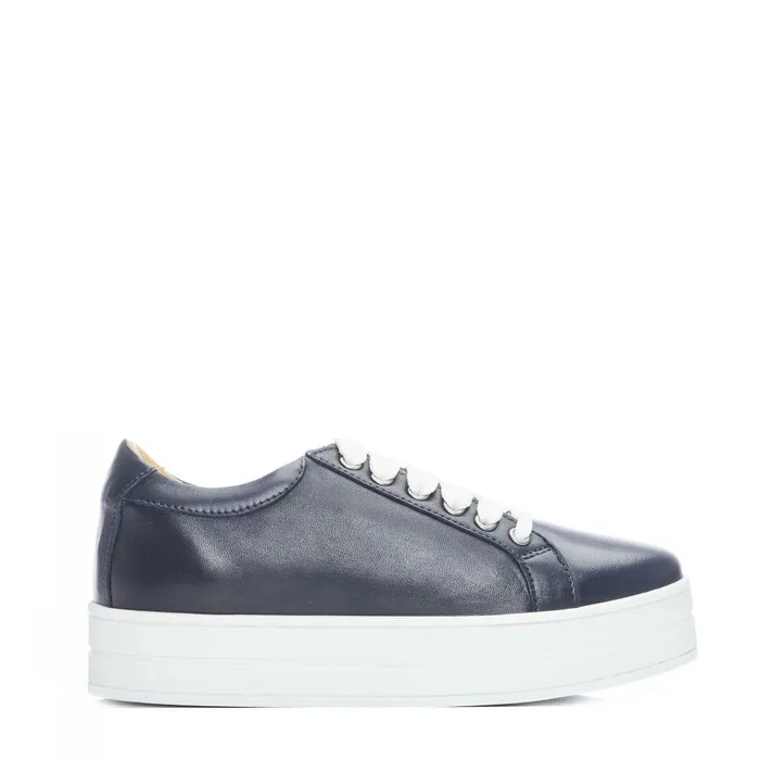 Women Moda In Pelle Chunky Trainers Bsoleful BKendall Navy Leather