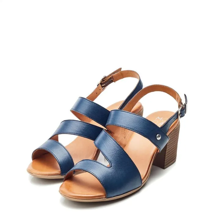 Women Moda In Pelle Heeled Sandals Laya NavyTan Leather Women Moda In Pelle Heeled Sandals Laya NavyTan Leather