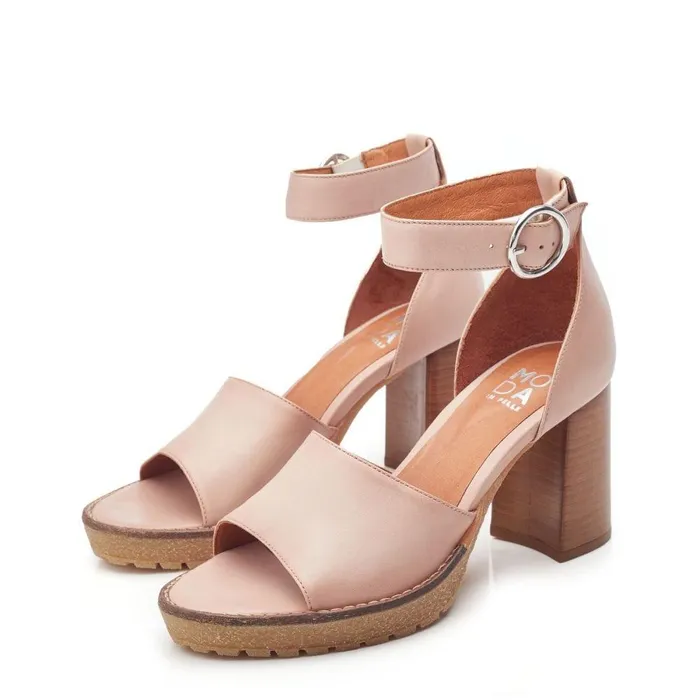 Women Moda In Pelle Heeled Sandals Margie Cameo Leather