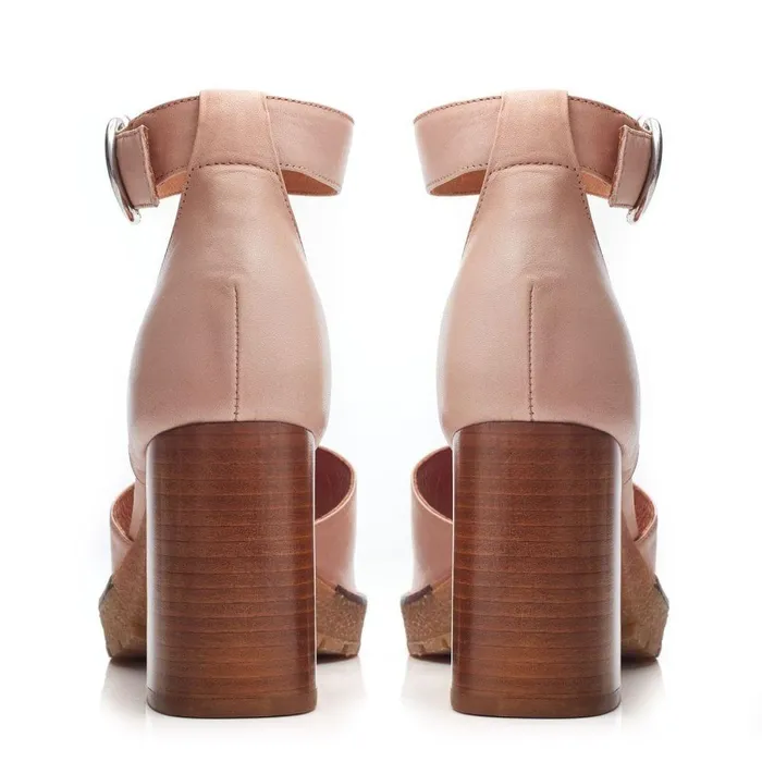 Women Moda In Pelle Heeled Sandals Margie Cameo Leather