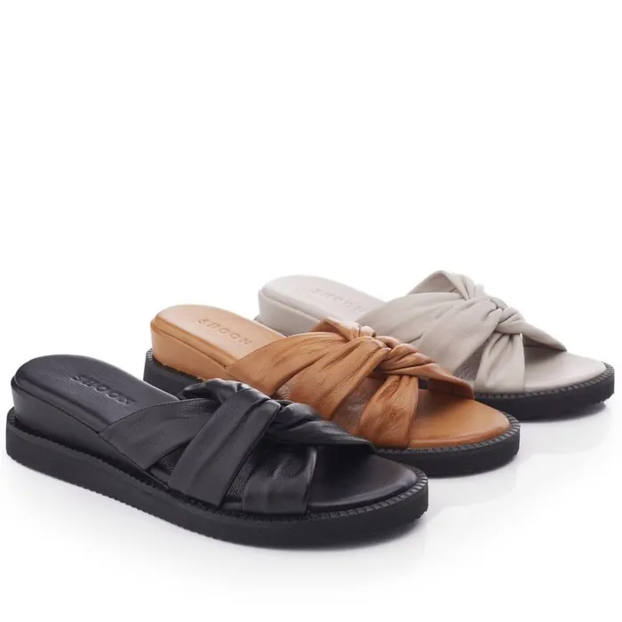 Women Moda In Pelle Wedge Sandals Shoon Sh Ikarus Tan Leather Women Moda In Pelle Wedge Sandals Shoon Sh Ikarus Tan Leather