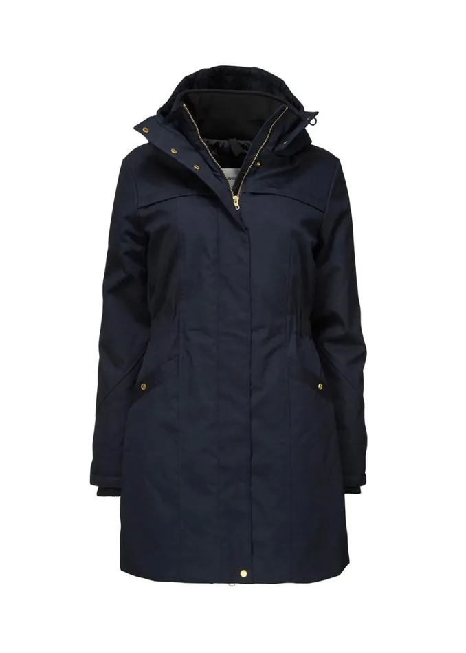 Women Modstrm Coats and Jackets Frida Gold Trim Navy Noir