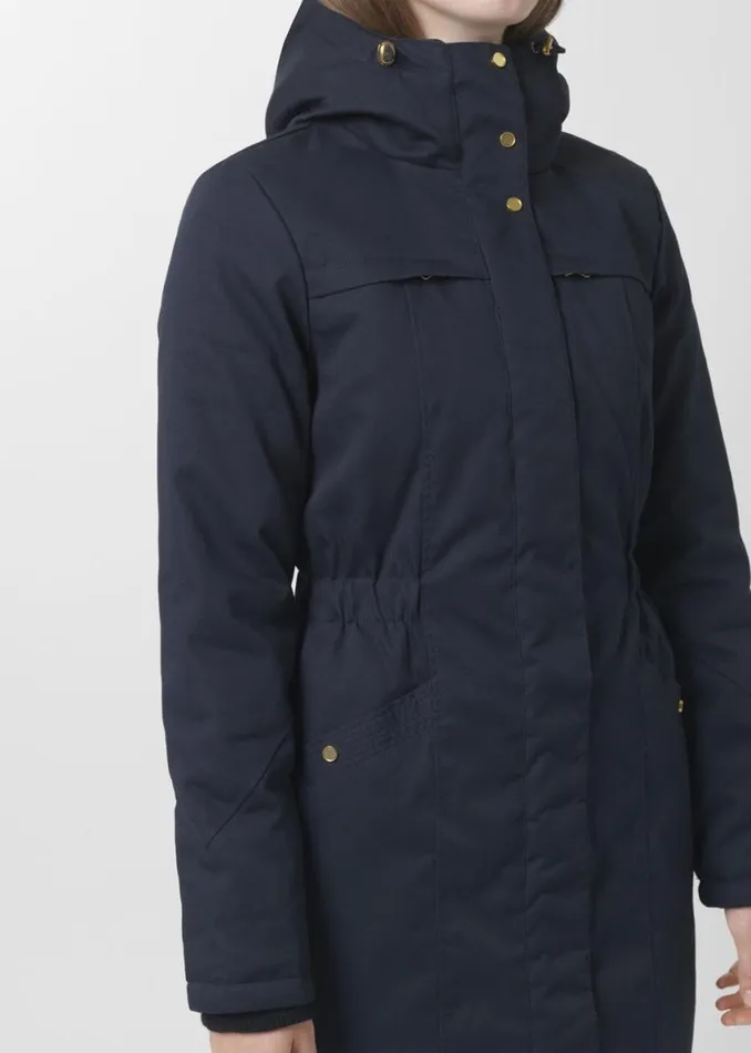 Women Modstrm Coats and Jackets Frida Gold Trim Navy Noir Women Modstrm Coats and Jackets Frida Gold Trim Navy Noir