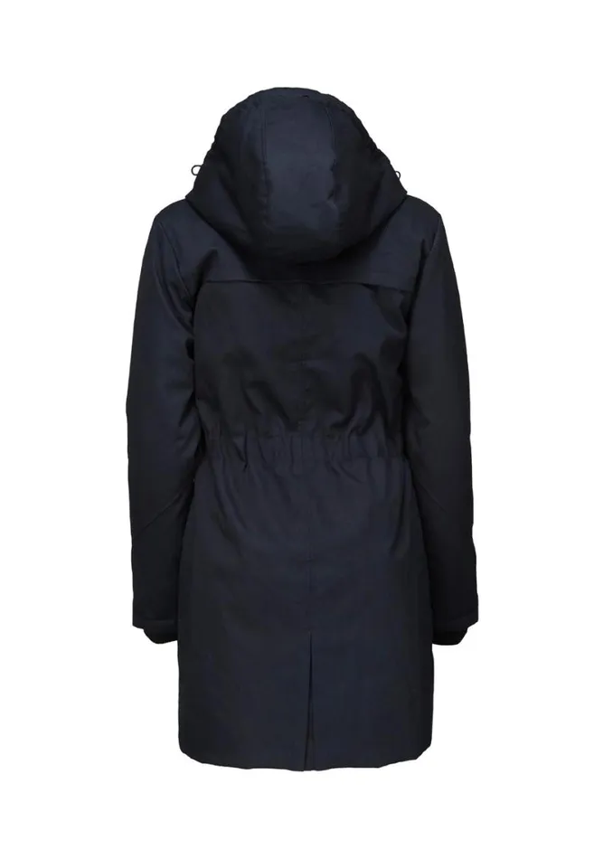 Women Modstrm Coats and Jackets Frida Gold Trim Navy Noir Women Modstrm Coats and Jackets Frida Gold Trim Navy Noir