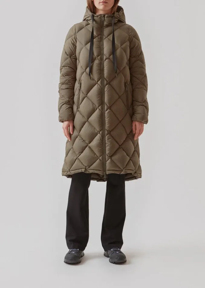 Women Modstrm Coats and Jackets Kyra Coat Dark Army Women Modstrm Coats and Jackets Kyra Coat Dark Army