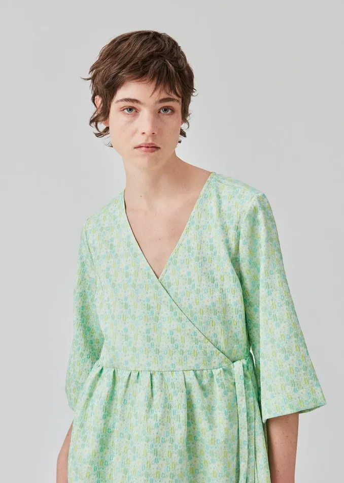 Women Modstrm Dresses DorianMD Wrap Dress Calm Jade