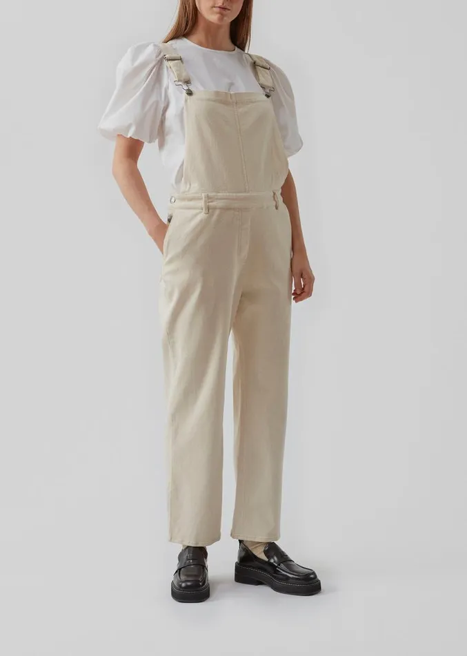 Women Modstrm Pants and Leggings PeteMD Dungarees Cream Milk