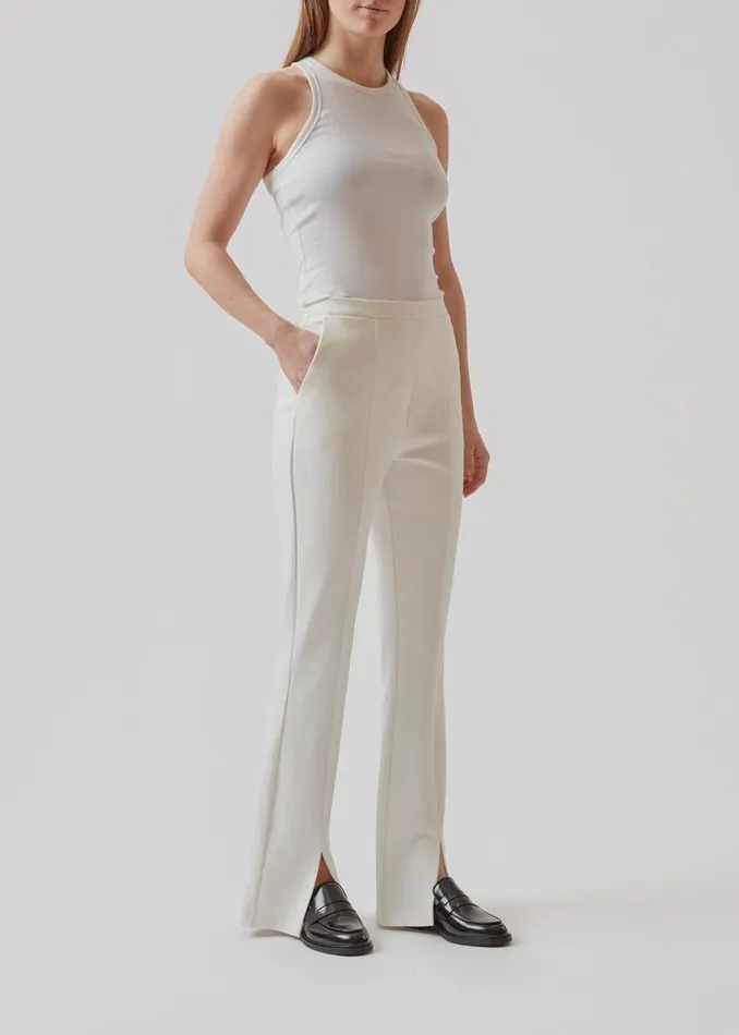 Women Modstrm Pants and Leggings TannyMD Slit Pants Off White