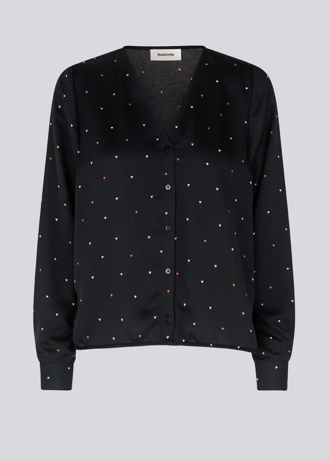 Women Modstrm Tops BixMD Print Top Rainbow Hearts Women Modstrm Tops BixMD Print Top Rainbow Hearts