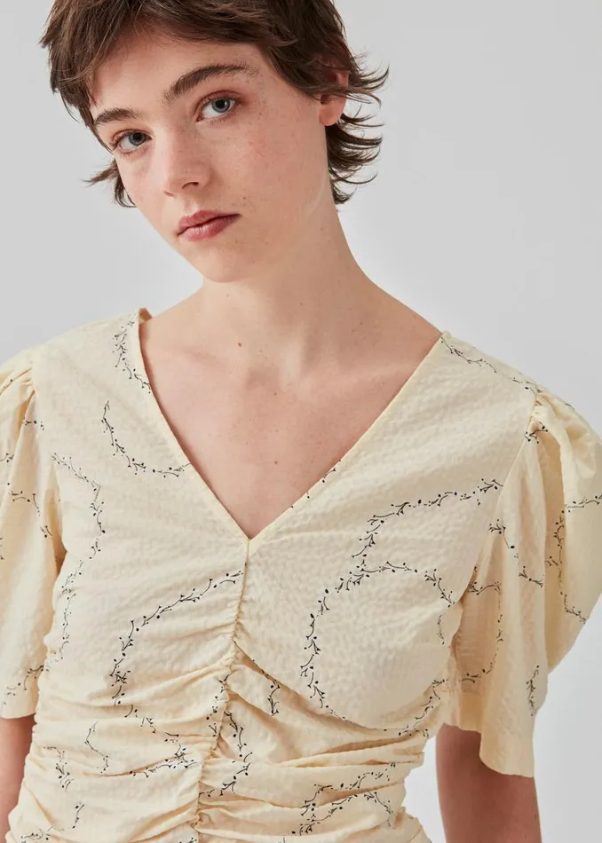Women Modstrm Tops DravenMD Print Top Flower Twirl