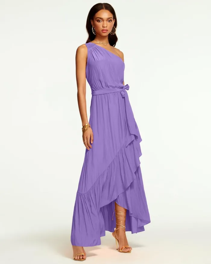 Women Nicola OneShoulder Maxi Dress Black Ramy Brook Dresses Women Nicola OneShoulder Maxi Dress Black Ramy Brook Dresses
